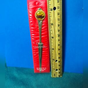 Letter Opener Vintage Candis Trenton Ont Gold Made In Canada